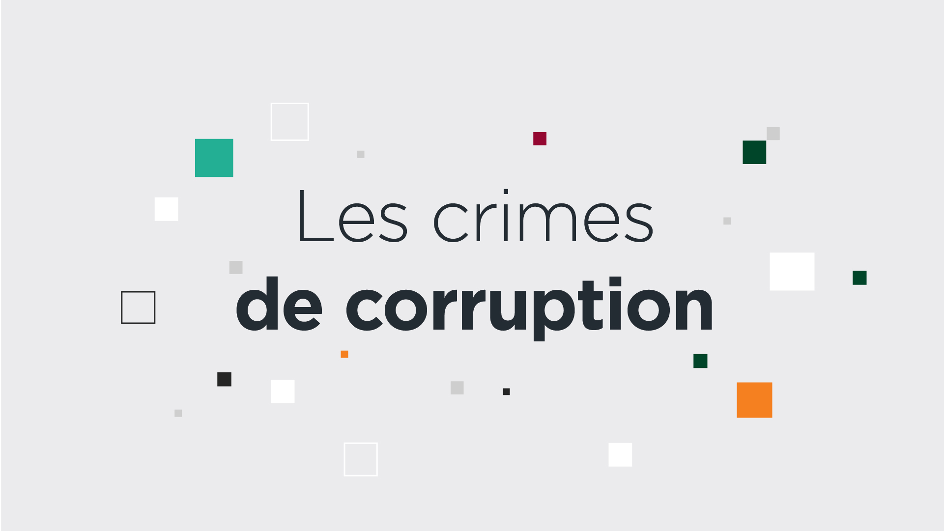 Qu'est-ce que la corruption